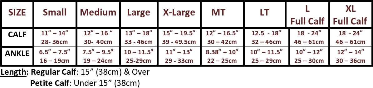 jobst-knee-high-size-chart